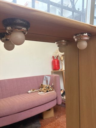 Espejo de baño madera y cristal