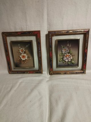 2 Cuadros Decorativos Flores