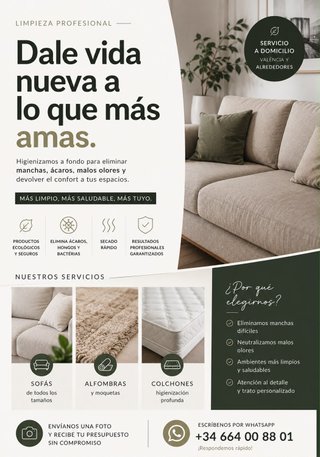 Ofrecemos limpieza e higienización profesional