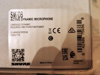 Shure SM7dB Micrófono Dinámico