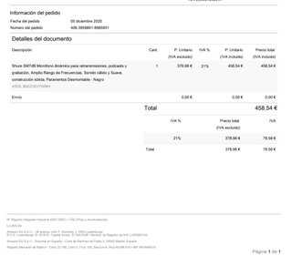 Shure SM7dB Micrófono Dinámico