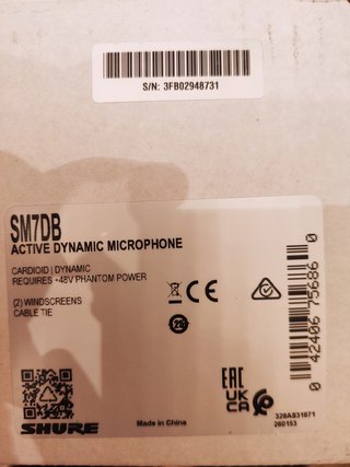 Shure SM7dB Micrófono Dinámico