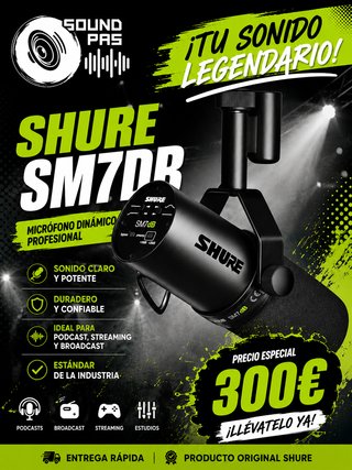 Shure SM7dB Micrófono Dinámico