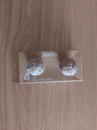 Tiradores Zara Home de cuerda (hay 2 uds, no 4)