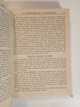 Libro El Cristianismo en el Tercer Reich (1941)