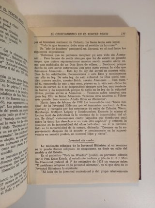 Libro El Cristianismo en el Tercer Reich (1941)