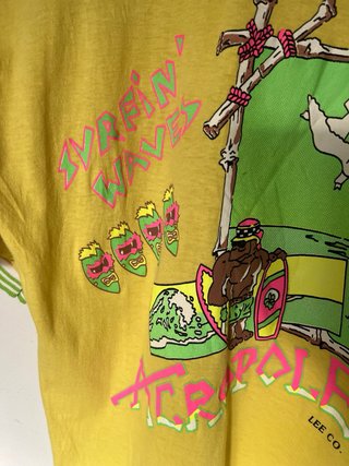 Camiseta Ringer Vintage Lee 90s Surf Talla L