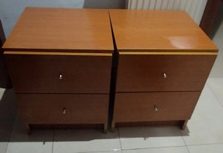 Mesitas de noche de madera (2 unidades)