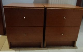 Mesitas de noche de madera (2 unidades)