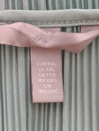 Abito H&M verde plissettato