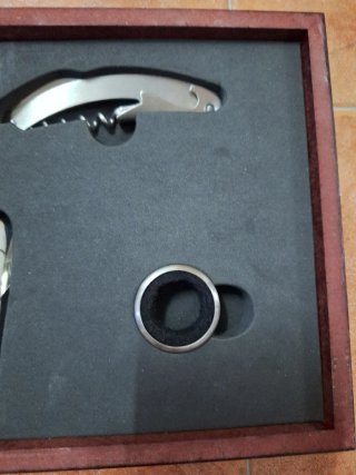 Set Accesorios Vino Caja Madera