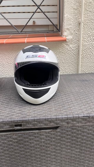 Casco de moto blanco LS2