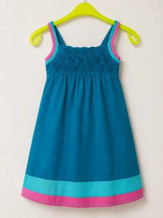 Vestido niña 7-8 años azul
