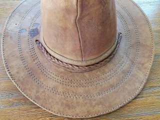 Cappello in pelle acquistato in Brasile