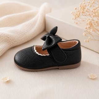 Zapatos negros lazo T21 suela flexible
