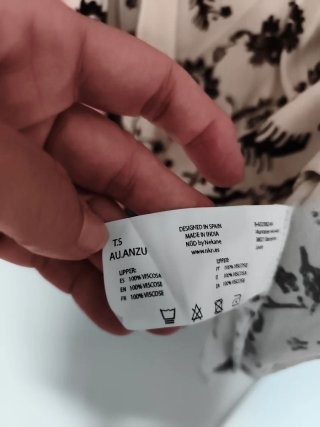 Blusa estampada con bordado Nüd by NKN Talla S