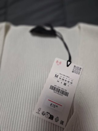 Camiseta tirantes Zara blanca
