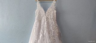 Vestido de Novia Blanco con Encaje