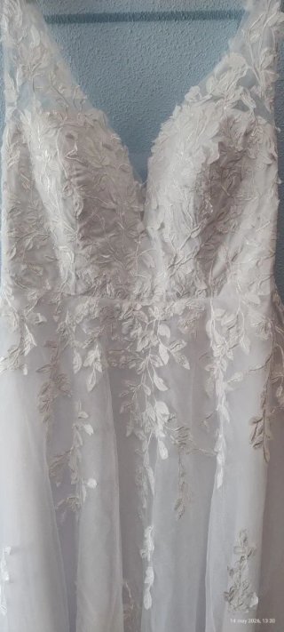 Vestido de Novia Blanco con Encaje