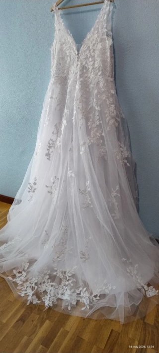 Vestido de Novia Blanco con Encaje
