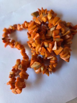 Collana corallo arancione