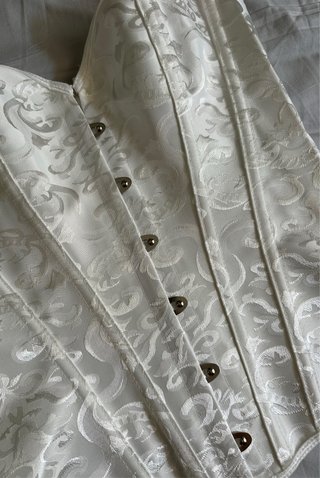 Corsetto vintage bianco taglia 38