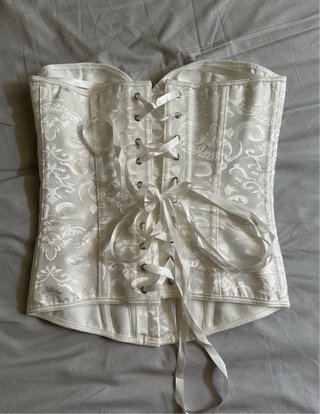 Corsetto vintage bianco taglia 38