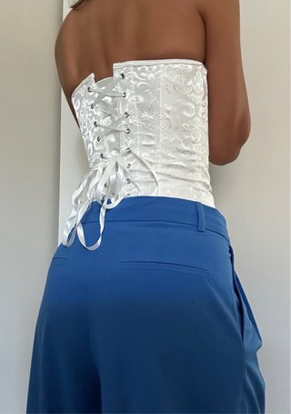 Corsetto vintage bianco taglia 38
