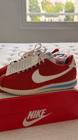 Nike Cortez Rojo Picante/Blanco Talla 38 Nuevas