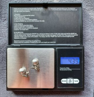 Pendientes Perla y Flor Circonitas