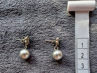 Pendientes Perla y Flor Circonitas