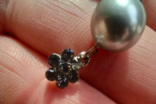 Pendientes Perla y Flor Circonitas