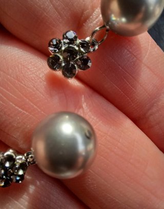 Pendientes Perla y Flor Circonitas