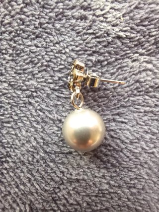 Pendientes Perla y Flor Circonitas