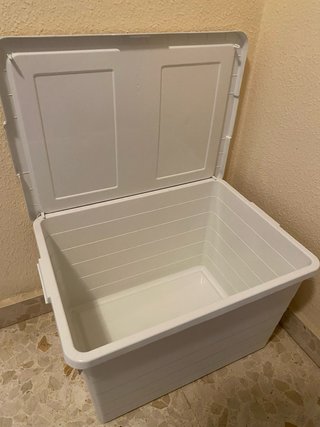 Caja de almacenaje IKEA SOCKERBIT blanca