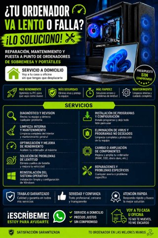 Mantenimiento y reparación ordenadores