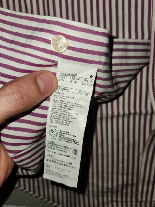 Camisa Benetton Talla M Rayas Rojas y Blancas