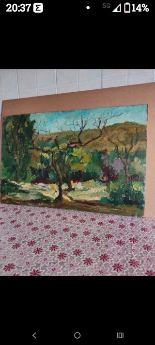 Dipinto ad olio paesaggio