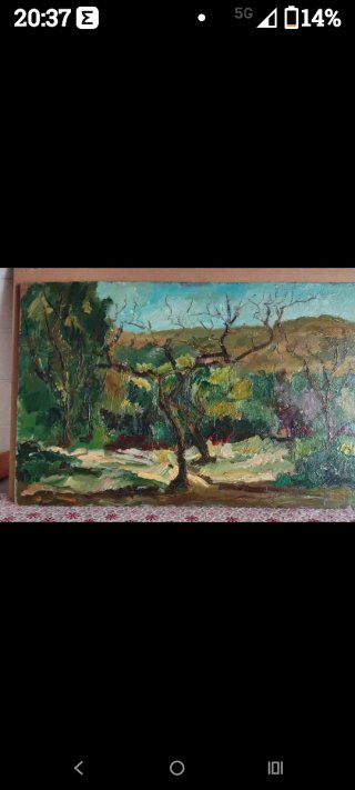 Dipinto ad olio paesaggio