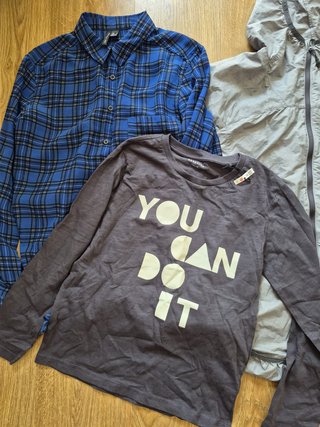 Lote 3 prendas: Camisa MNG + Chaqueta + Camiseta
