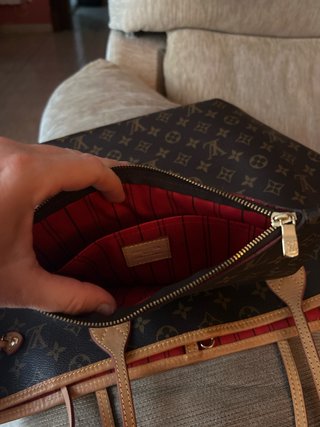 Bolso Tote estilo Louis Vuitton Grande Piel Lona
