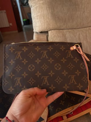 Bolso Tote estilo Louis Vuitton Grande Piel Lona