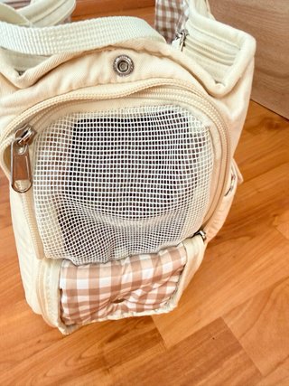 Transportín para perro o gato beige