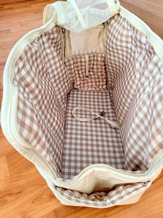 Transportín para perro o gato beige