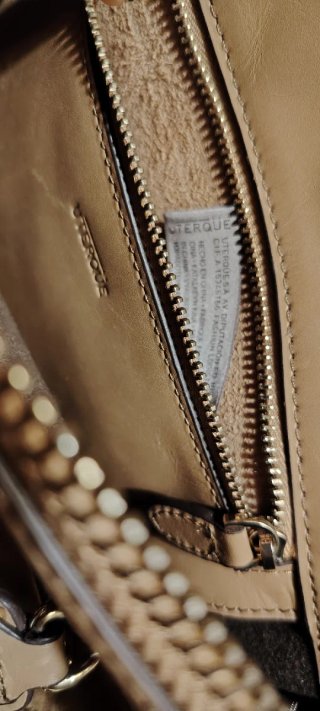 Bolso Uterqüe vintage beige bien conservado