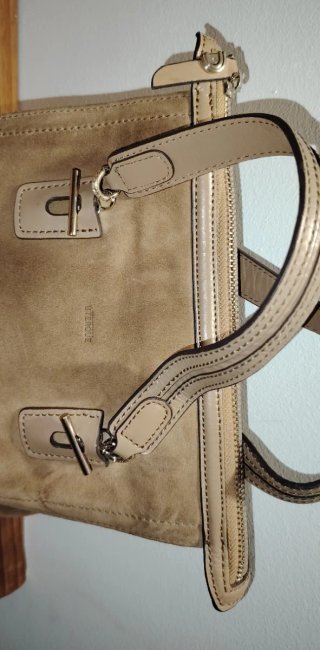 Bolso Uterqüe vintage beige bien conservado