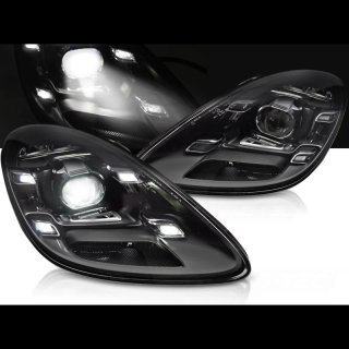Faros Delanteros LED Negros para Porsche Boxster/C