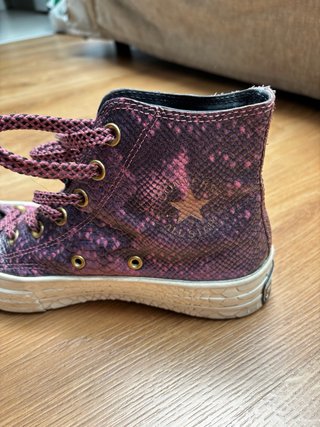 Converse Piel Serpiente Rosas Talla 38