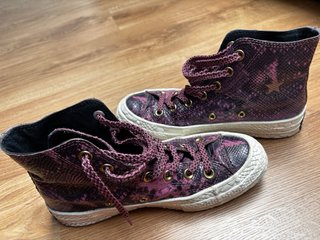 Converse Piel Serpiente Rosas Talla 38