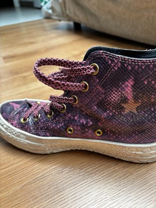 Converse Piel Serpiente Rosas Talla 38